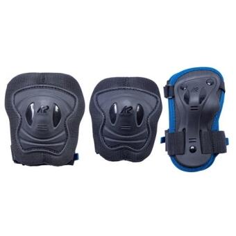 K2 Skates Pro Pad Raider Protektorenset schwarz/blau 3-teilig