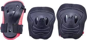 K2 Skates Marlee Protektorenset schwarz/rot Knie- Ellenbogen- Handgelenkschoner