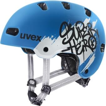uvex Kid 4 Style Kinderfahrradhelm - 04 super hero blue matt