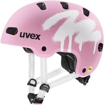uvex Kid 4 Style Mips Kinderfahrradhelm - 04 spray strawberry matt