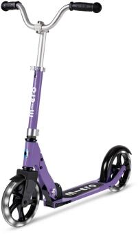 Micro Scooter Cruiser LED lila Tretroller mit großen Rädern