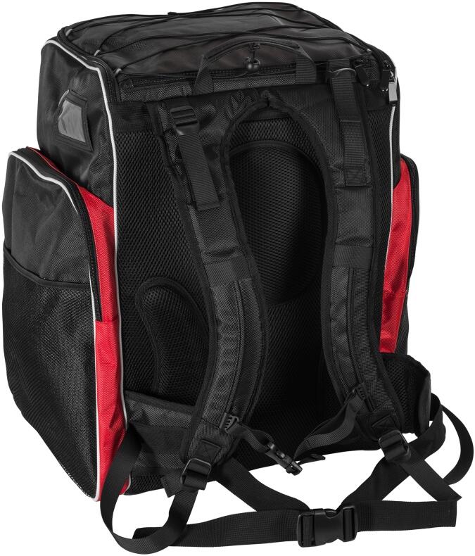 BootDoc Racing Bag Pro Rückenansicht schwarz/rot/weiß