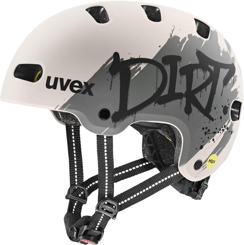uvex Kid 4 Style Mips Kinderfahrradhelm - 02 dirt warm grey matt