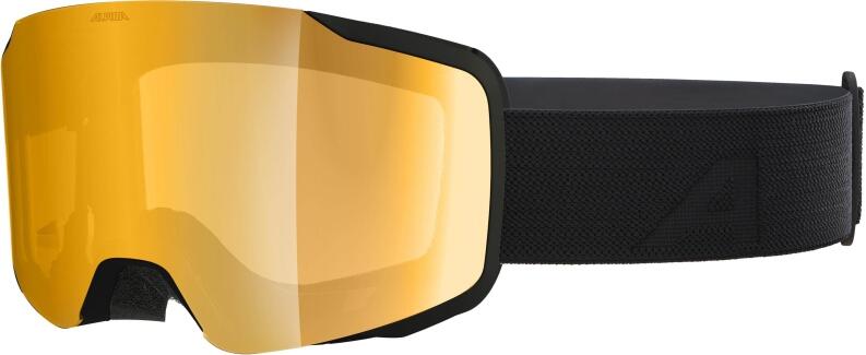 Alpina Taos QuattroVarioflex Skibrille 732 black matt gold S2-S3