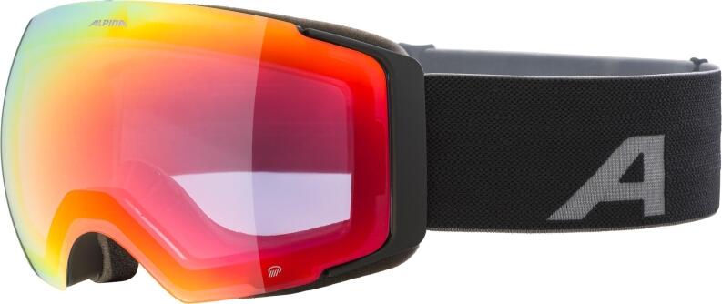 Alpina Falera MAG Q Skibrille 831 black matt red pink