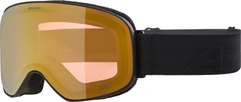 Alpina Slope QuattroVarioflex Skibrille 732 black matt gold