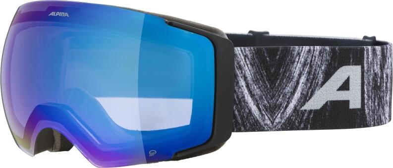Alpina Falera MAG Q Skibrille 832 black glacier matt blue/pink
