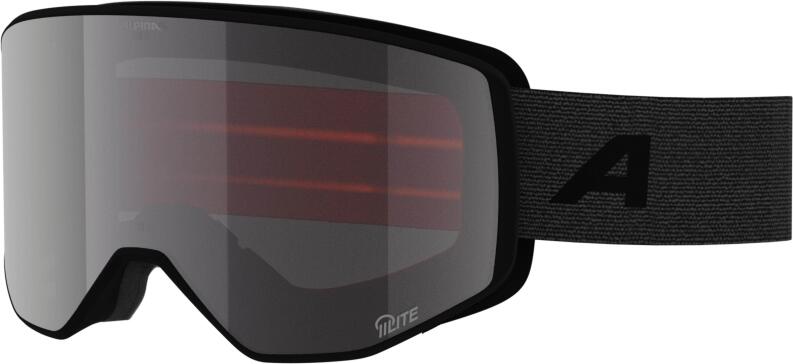 Alpina Venet M Q-Lite Skibrille 831 black matt, Scheibe: silver (S2)
