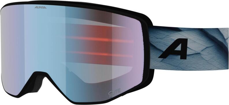 Alpina Venet M Q-Lite Skibrille 882 black/blue matt blue (S2)