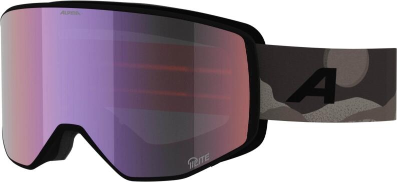 Alpina Venet M Q-Lite Skibrille 892 COJ ox/brown matt, Scheibe: pink (S2)