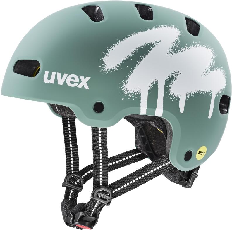 uvex Kid 4 Style Mips Kinderfahrradhelm - 03 spray sage green matt