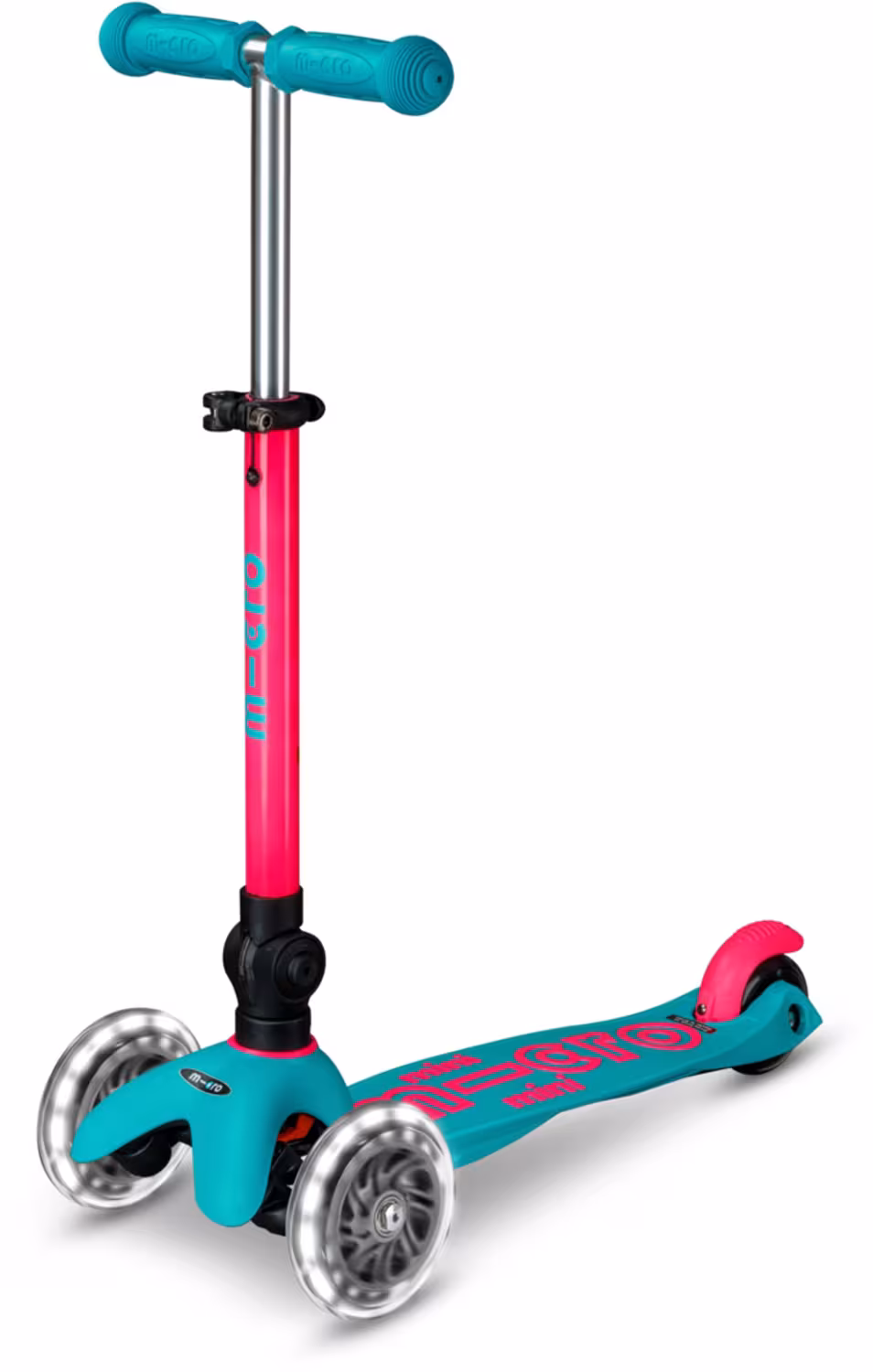 Micro Mini Deluxe Foldable Neon LED Kickboard